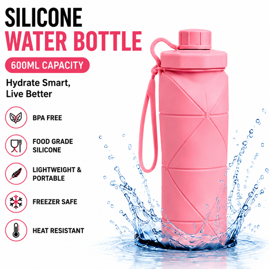Collapsible Silicone Water Bottle