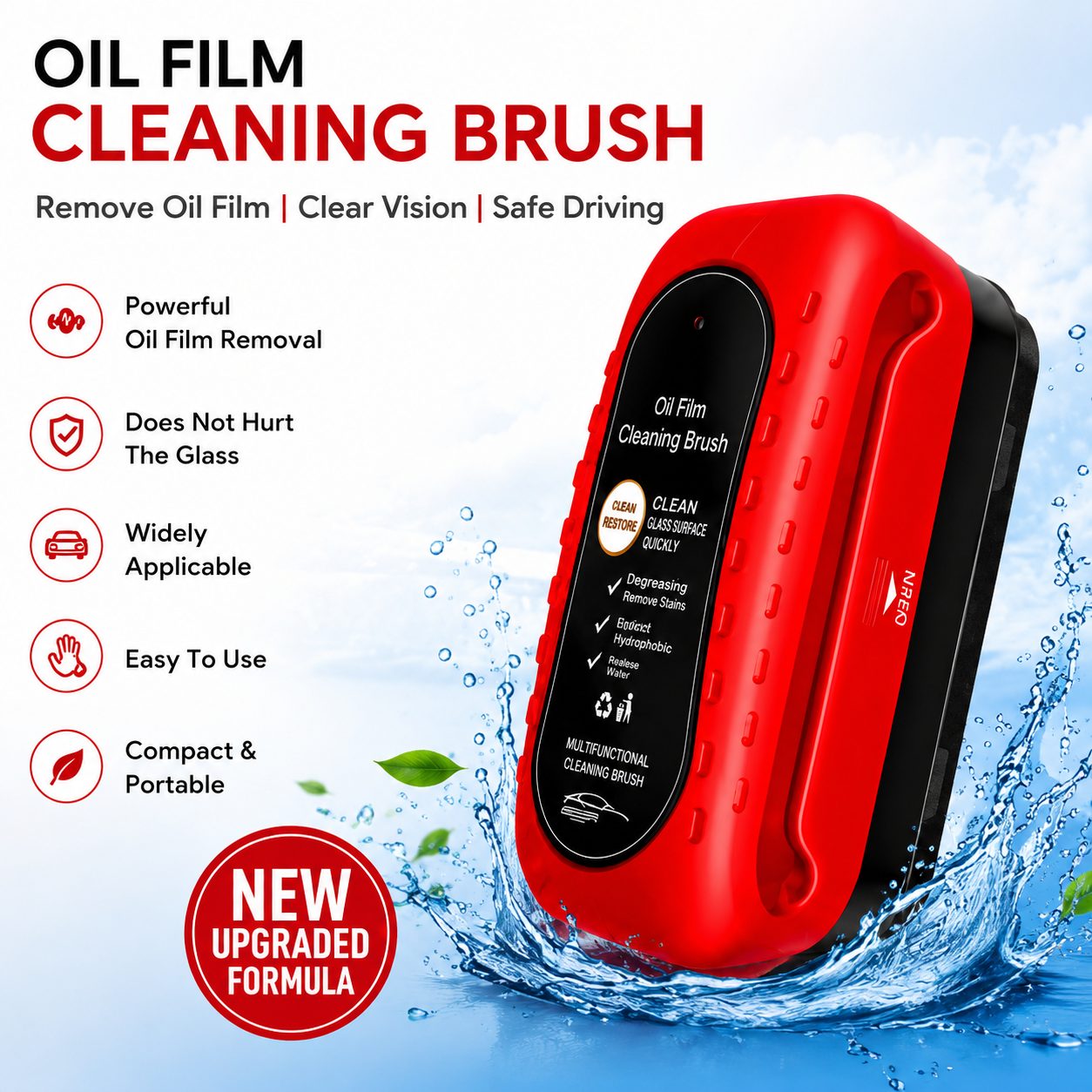 Car Windshield Oil Film Cleaning Brush