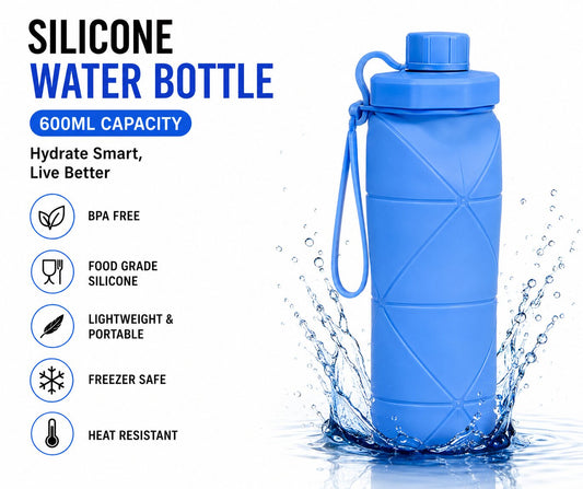 Collapsible Silicone Water Bottle