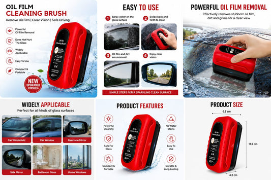 Car Windshield Oil Film Cleaning Brush